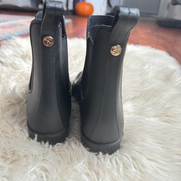 Sam Edelman Tinsley Matte Chelsea Rain Booties Black Chelsea Women's Size 7 - Picture 11 of 16